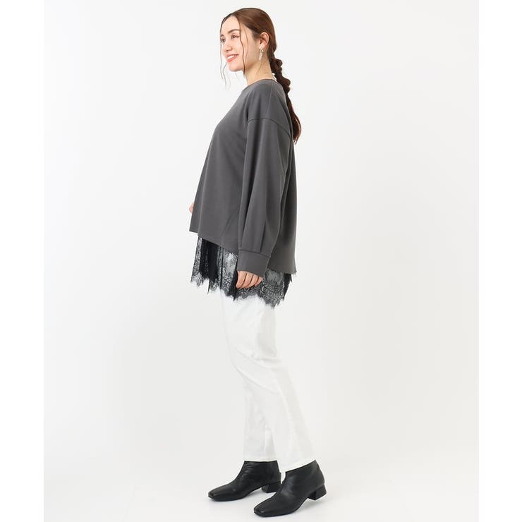 【大きいサイズ】ダンボールカットソー×レースインナーセット | eur3 | 詳細画像26 