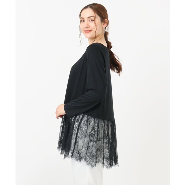 【大きいサイズ】ダンボールカットソー×レースインナーセット | eur3 | 詳細画像28 