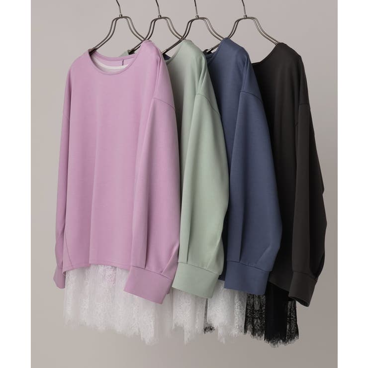 【大きいサイズ】ダンボールカットソー×レースインナーセット | eur3 | 詳細画像36 