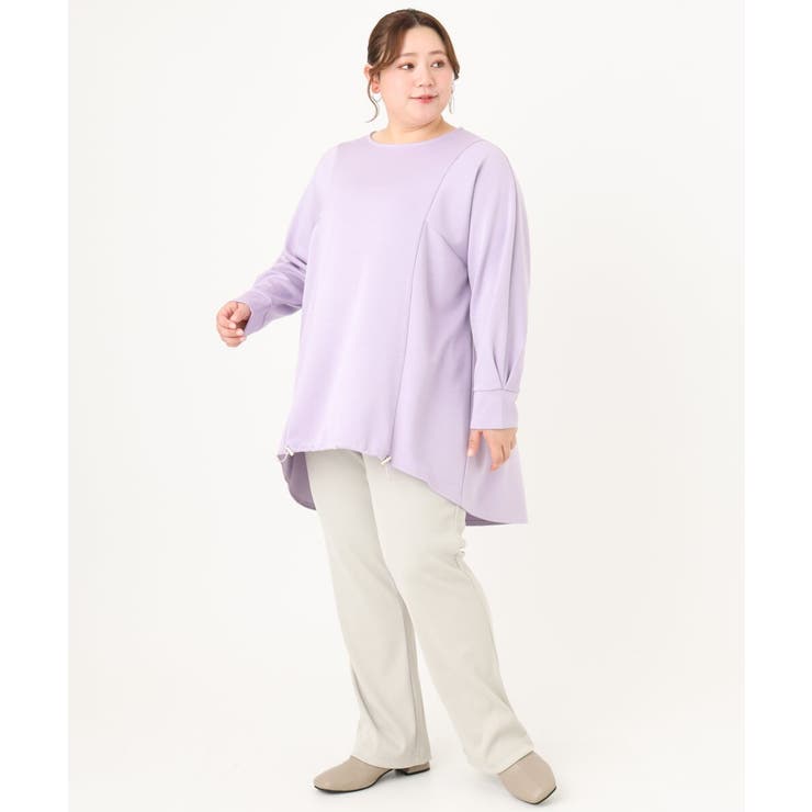 【大きいサイズ】ダンボールバックフレアトップス | eur3 | 詳細画像15 