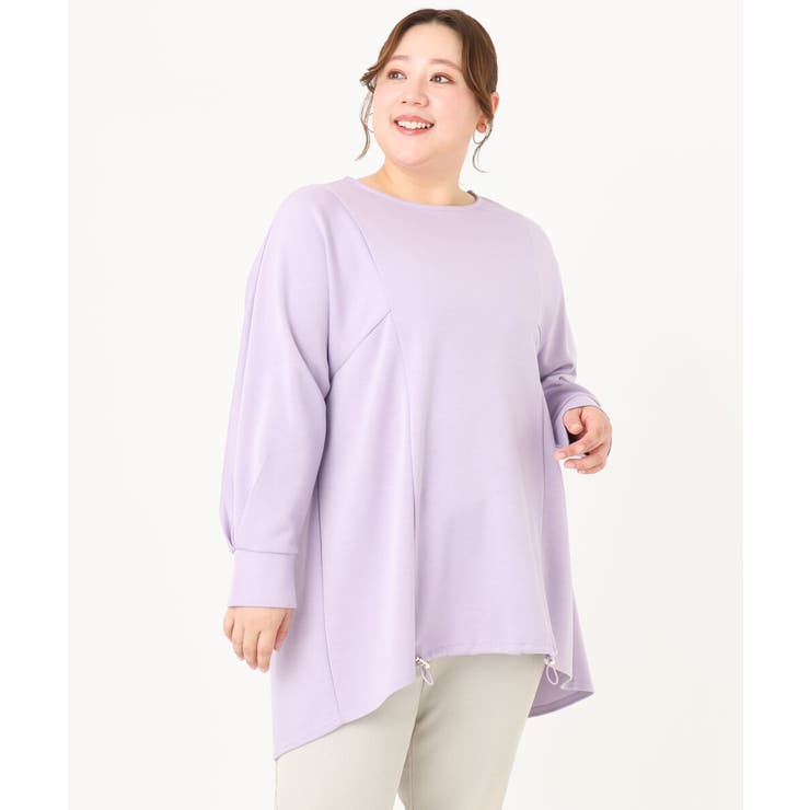 【大きいサイズ】ダンボールバックフレアトップス | eur3 | 詳細画像4 