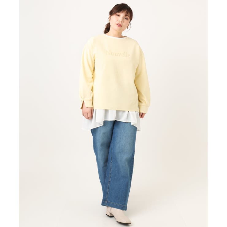 【大きいサイズ】ロゴスウェットライクプルオーバー | eur3 | 詳細画像14 