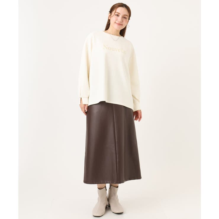 【大きいサイズ】ロゴスウェットライクプルオーバー | eur3 | 詳細画像17 