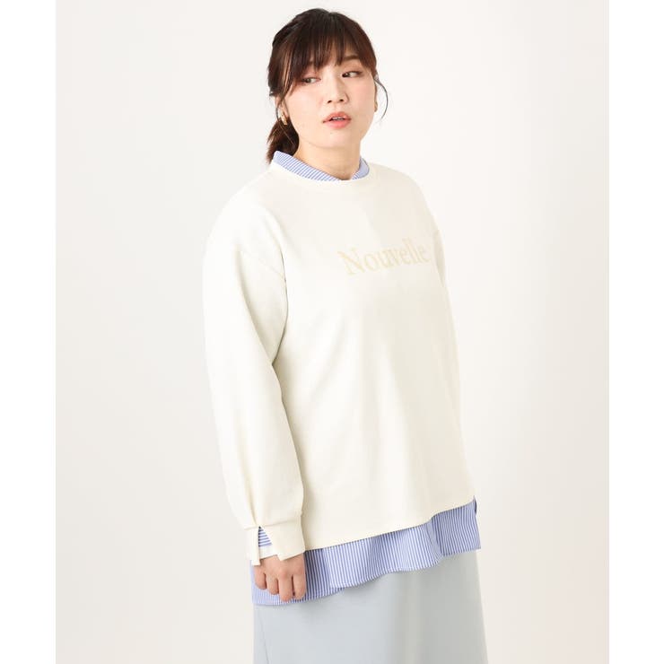 【大きいサイズ】ロゴスウェットライクプルオーバー | eur3 | 詳細画像19 