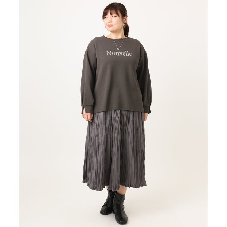 【大きいサイズ】ロゴスウェットライクプルオーバー | eur3 | 詳細画像29 