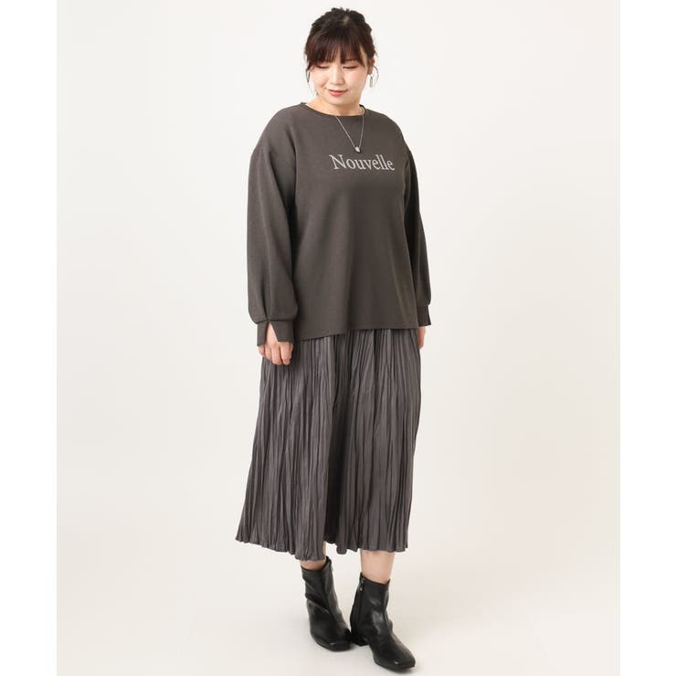 【大きいサイズ】ロゴスウェットライクプルオーバー | eur3 | 詳細画像30 