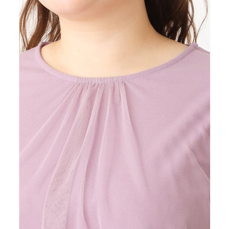 【大きいサイズ】チュールデザインカットソー | eur3 | 詳細画像18 