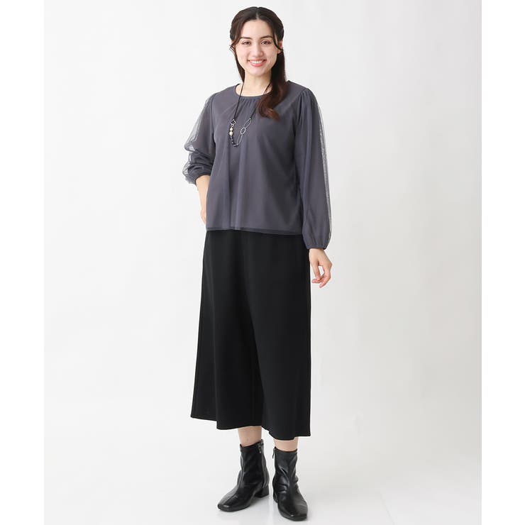 【大きいサイズ】チュールデザインカットソー | eur3 | 詳細画像26 