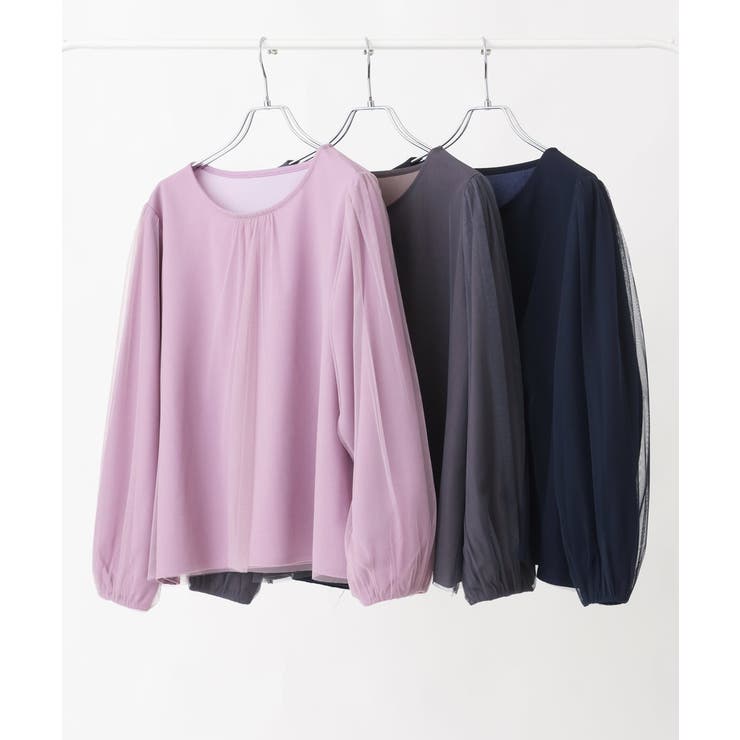 【大きいサイズ】チュールデザインカットソー | eur3 | 詳細画像33 