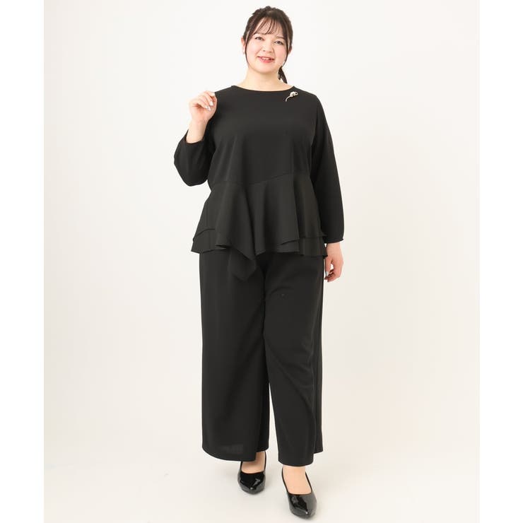 【大きいサイズ】カットジョーゼットイレヘムトップス | eur3 | 詳細画像17 