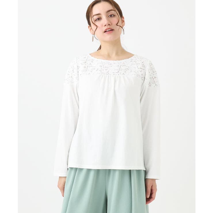 【大きいサイズ】レースコンビカットソー | eur3 | 詳細画像15 