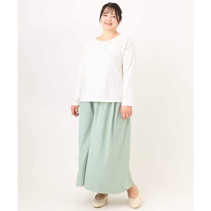 【大きいサイズ】レースコンビカットソー | eur3 | 詳細画像21 