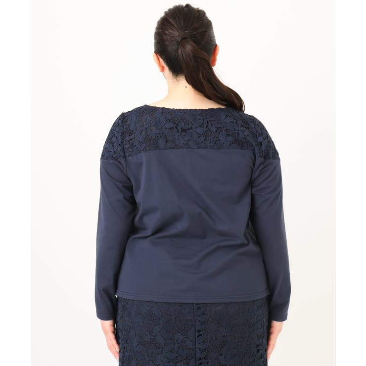 【大きいサイズ】レースコンビカットソー | eur3 | 詳細画像5 