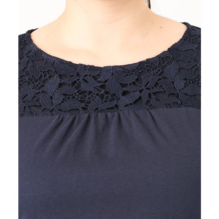 【大きいサイズ】レースコンビカットソー | eur3 | 詳細画像6 
