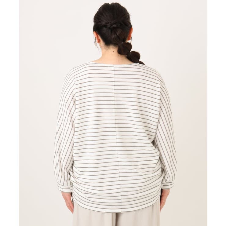 【大きいサイズ】リップルボーダーカットソー | eur3 | 詳細画像12 