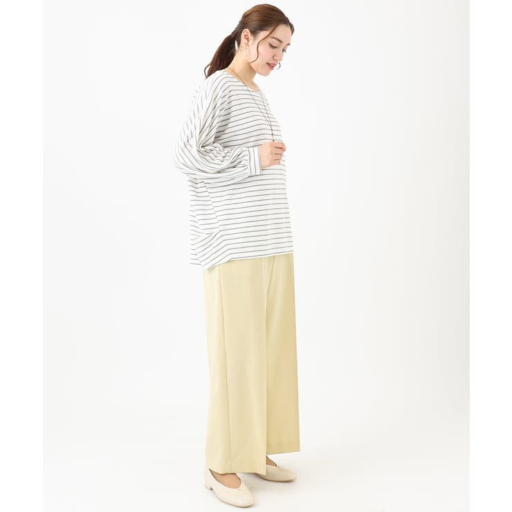 【大きいサイズ】リップルボーダーカットソー | eur3 | 詳細画像7 