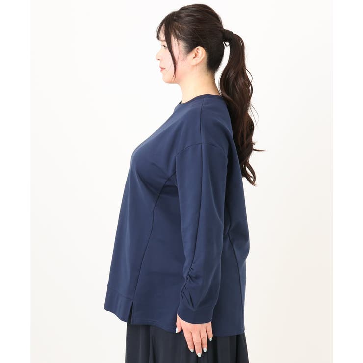 【大きいサイズ】袖ギャザーウラケプルオーバー | eur3 | 詳細画像11 