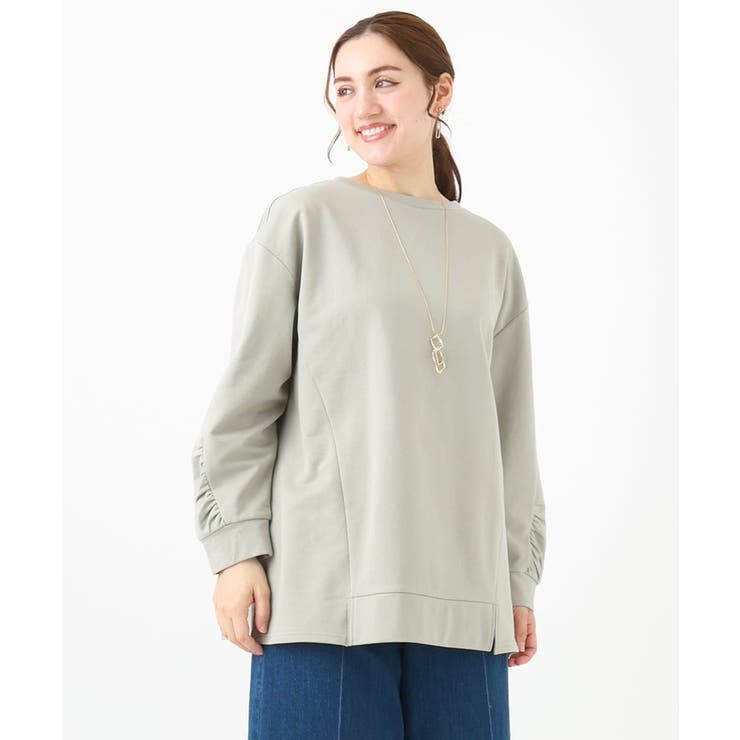 【大きいサイズ】袖ギャザーウラケプルオーバー | eur3 | 詳細画像19 