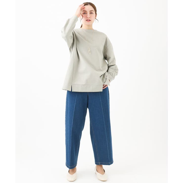 【大きいサイズ】袖ギャザーウラケプルオーバー | eur3 | 詳細画像20 