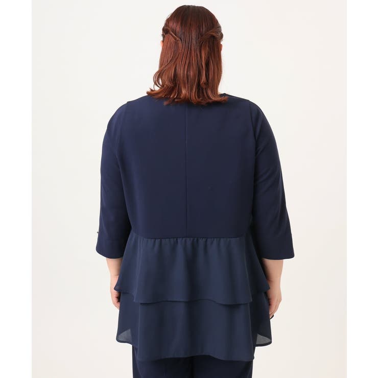 【大きいサイズ/セットアップ対応】カットジョーゼットバックティアードカットソー | eur3 | 詳細画像11 