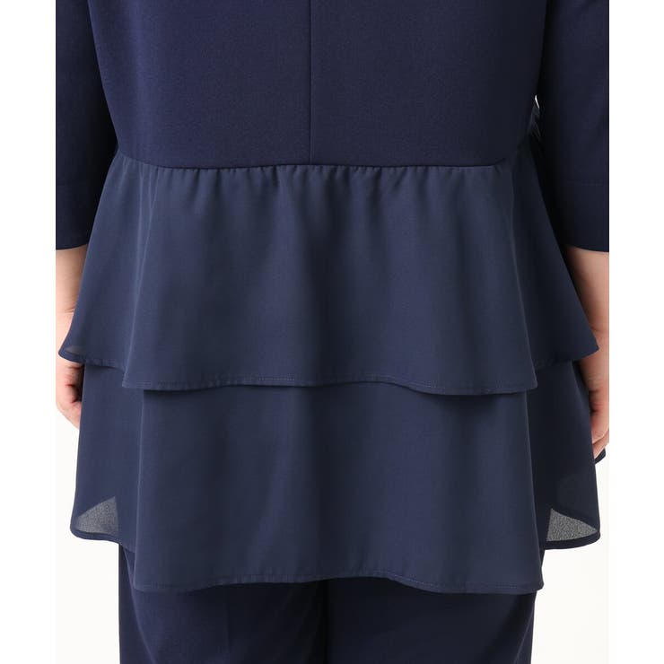 【大きいサイズ/セットアップ対応】カットジョーゼットバックティアードカットソー | eur3 | 詳細画像12 