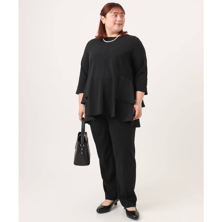 【大きいサイズ/セットアップ対応】カットジョーゼットバックティアードカットソー | eur3 | 詳細画像27 