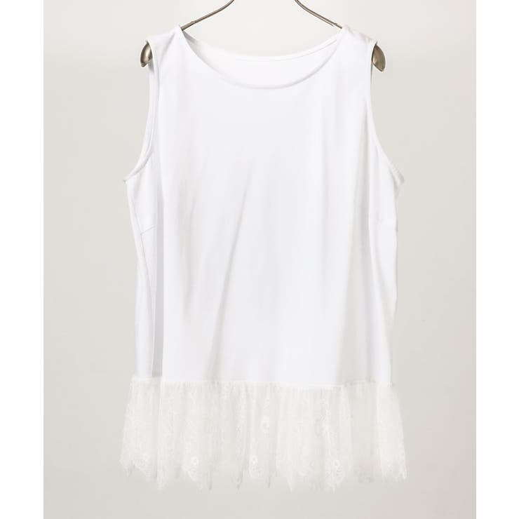 【大きいサイズ】レースヘムタンクトップ | eur3 | 詳細画像9 