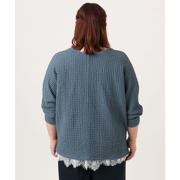 【大きいサイズ】リップルジャージー2WAYカットソー | eur3 | 詳細画像18 