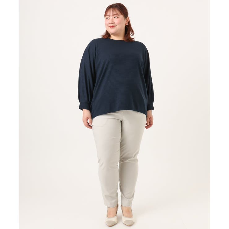 【WEB先行販売】【大きいサイズ】リップルボーダーカットソー | eur3 | 詳細画像25 