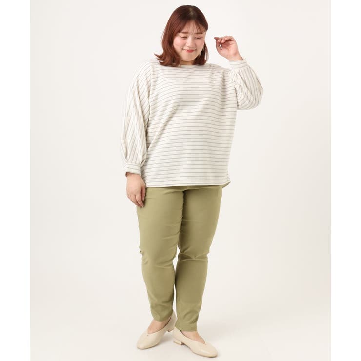 【WEB先行販売】【大きいサイズ】リップルボーダーカットソー | eur3 | 詳細画像33 