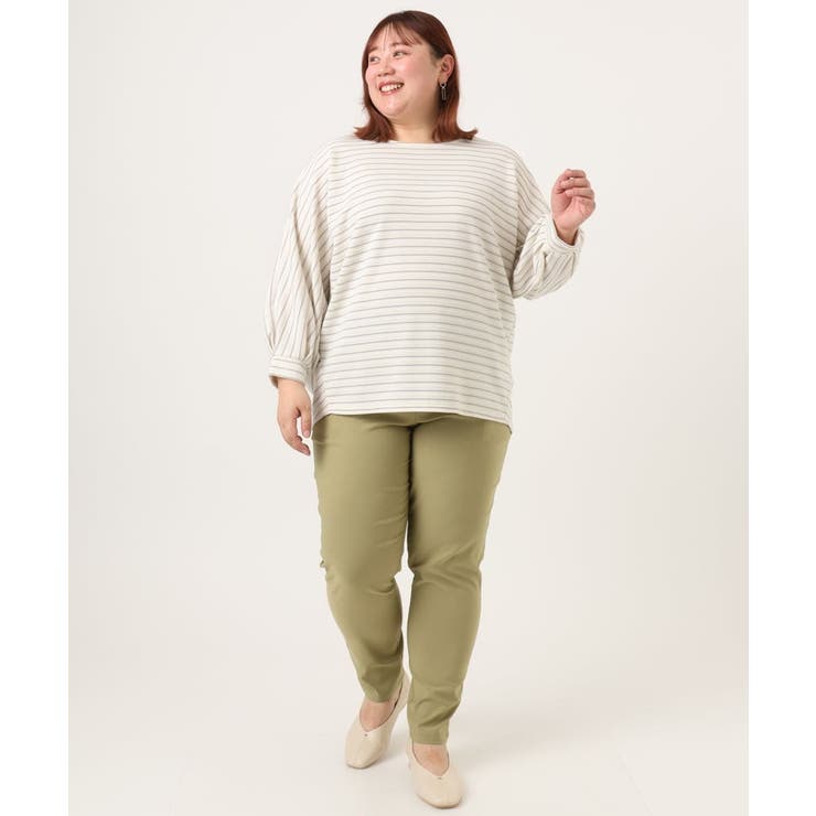 【WEB先行販売】【大きいサイズ】リップルボーダーカットソー | eur3 | 詳細画像35 