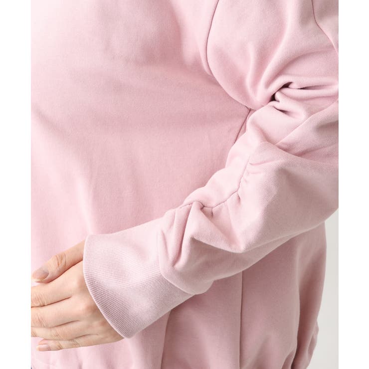 【大きいサイズ】袖ギャザー裏毛トップス | eur3 | 詳細画像10 