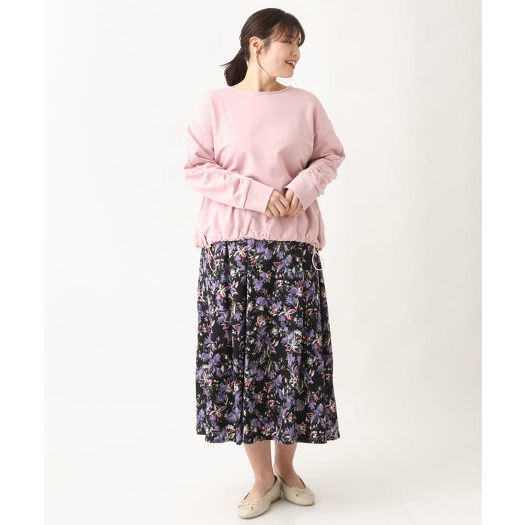 【大きいサイズ】袖ギャザー裏毛トップス | eur3 | 詳細画像15 