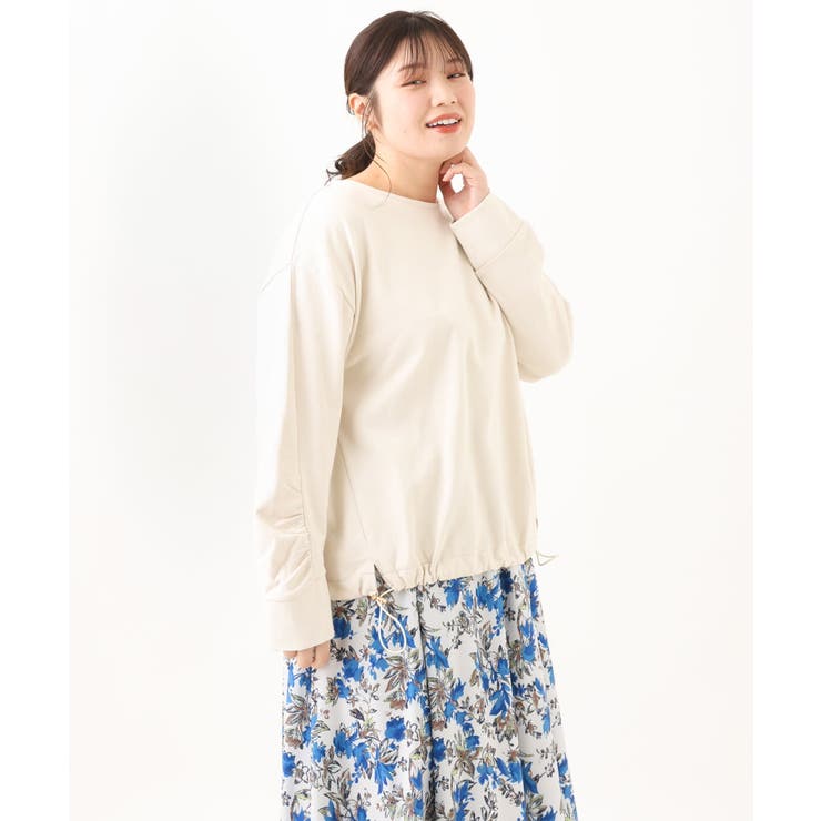 【大きいサイズ】袖ギャザー裏毛トップス | eur3 | 詳細画像22 