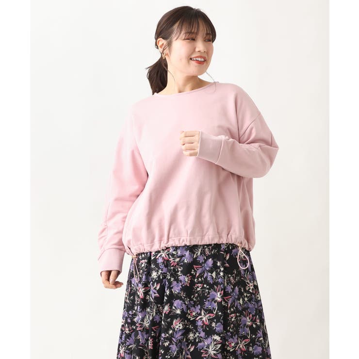 【大きいサイズ】袖ギャザー裏毛トップス | eur3 | 詳細画像4 