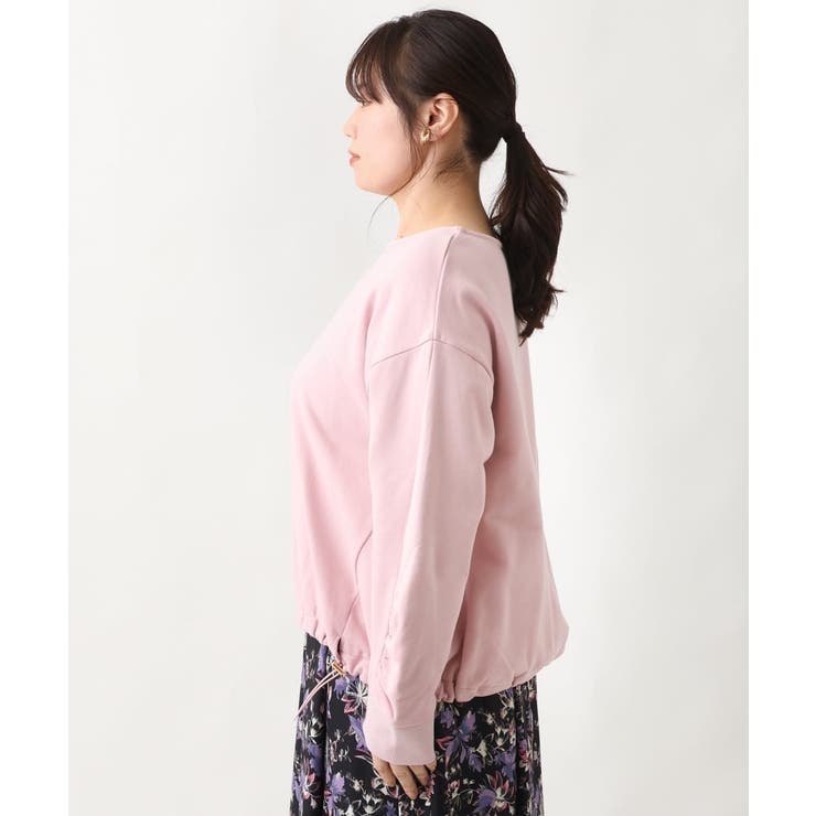 【大きいサイズ】袖ギャザー裏毛トップス | eur3 | 詳細画像7 