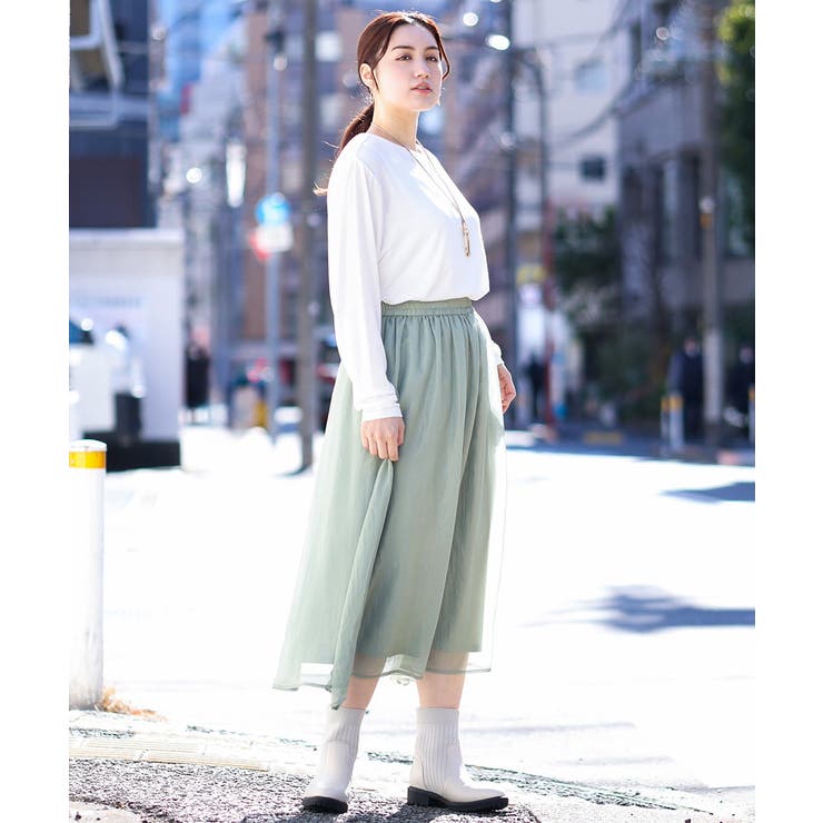 【大きいサイズ】クルーネックシアーカットソー | eur3 | 詳細画像20 