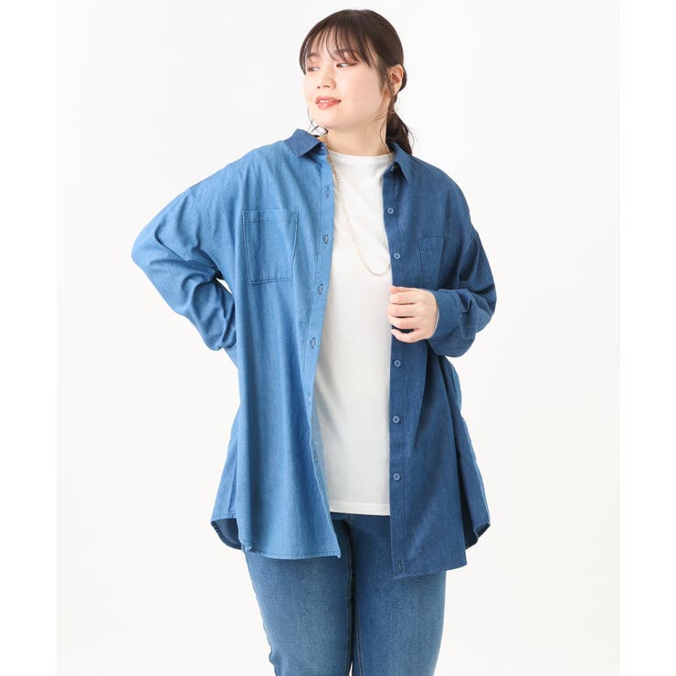 【大きいサイズ】クルーネックシアーカットソー | eur3 | 詳細画像26 