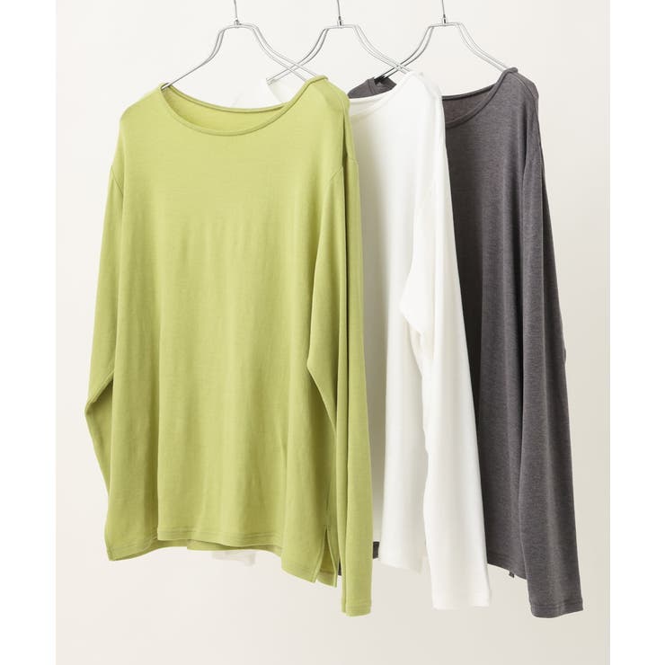 【大きいサイズ】クルーネックシアーカットソー | eur3 | 詳細画像32 