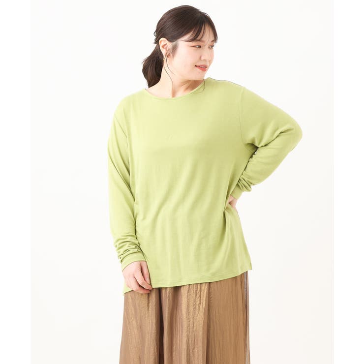 【大きいサイズ】クルーネックシアーカットソー | eur3 | 詳細画像5 