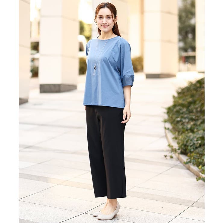 【大きいサイズ】シアーランタンスリーブカットソー | eur3 | 詳細画像12 