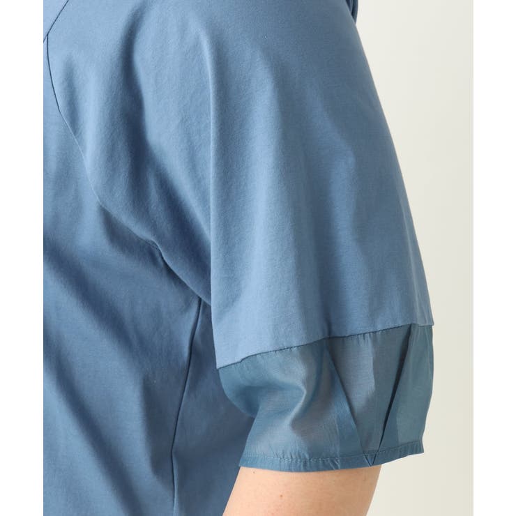 【大きいサイズ】シアーランタンスリーブカットソー | eur3 | 詳細画像18 