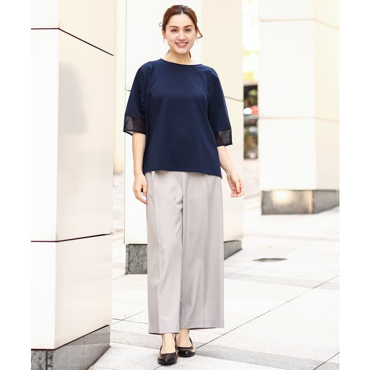 【大きいサイズ】シアーランタンスリーブカットソー | eur3 | 詳細画像25 