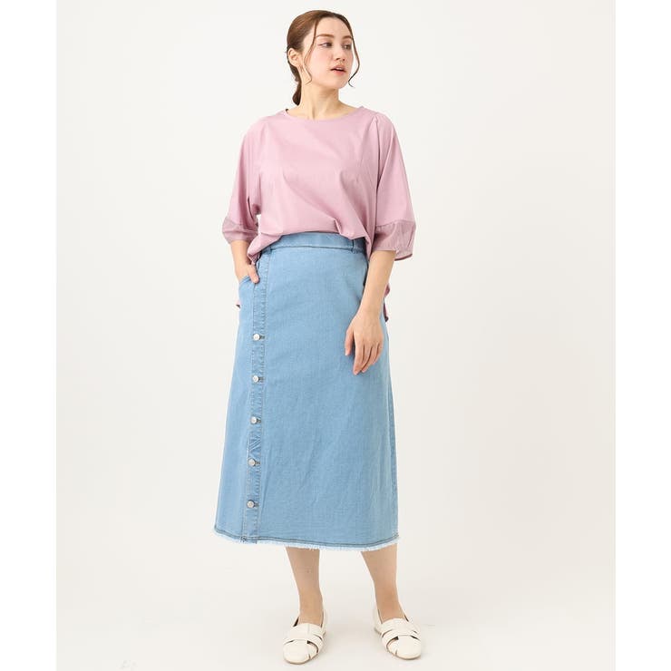 【大きいサイズ】シアーランタンスリーブカットソー | eur3 | 詳細画像5 