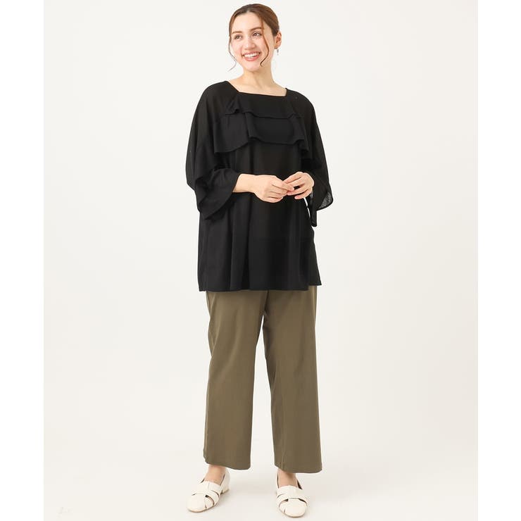 【大きいサイズ】ラッフルカットソー | eur3 | 詳細画像18 