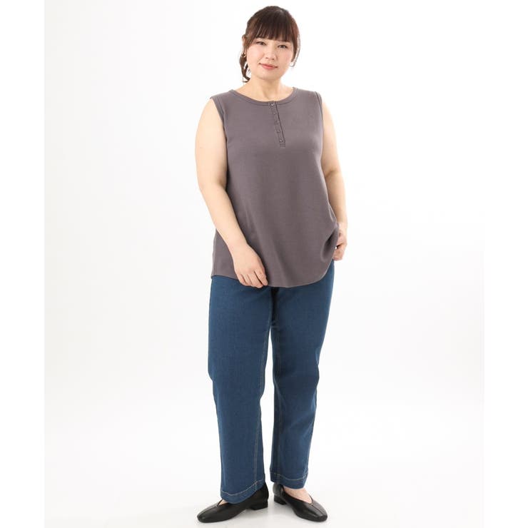 【大きいサイズ】ヘンリーネックタンクトップ | eur3 | 詳細画像14 