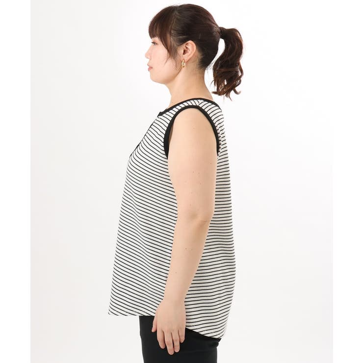 【大きいサイズ】ヘンリーネックタンクトップ | eur3 | 詳細画像3 