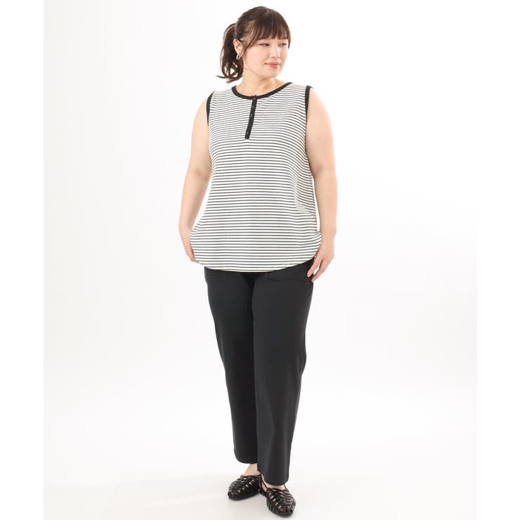 【大きいサイズ】ヘンリーネックタンクトップ | eur3 | 詳細画像9 