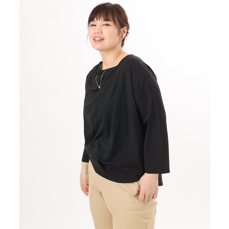 【大きいサイズ】ドレープネックトップス | eur3 | 詳細画像22 