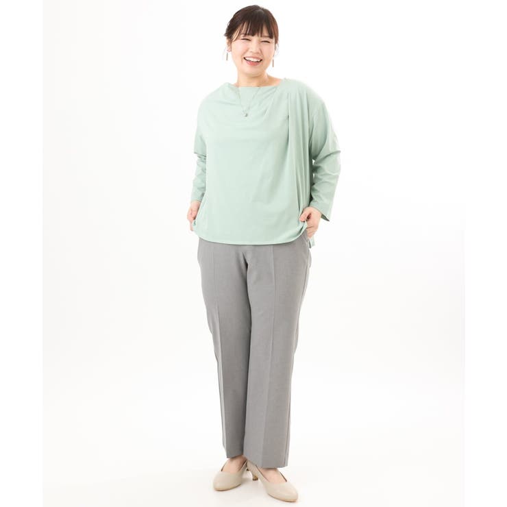 【大きいサイズ】ドレープネックトップス | eur3 | 詳細画像6 